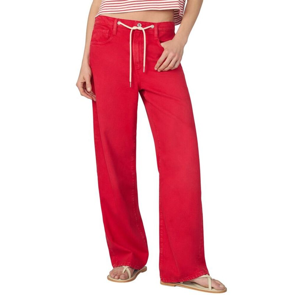 Joe's Jeans Womens  The Ryan Draw Cord Cherry Red Jean, Red